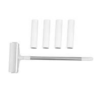BESPORTBLE Rouleau Adhésif Anti-Peluches pour Animaux 19 Cm Manche Long 89 Cm, 4 Recharges 30 Feuilles, Brosse Adhésive pour Tapis, Meubles et Vêtements, pour Poils de Chat et Peluches