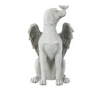 BESPORTBLE Stèle Funéraire Commémorative Statue Réaliste et Vivante pour Chien en Résine Ailes d'ange Souvenir Solide pour Jardin Extérieur pour Animaux de Compagnie