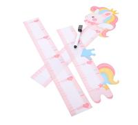 BESPORTBLE Sticker Mural à Hauteur D'garçon et Filles en Pvc Autocollant Étanche Design Animalier Cartoon pour Chambre D'garçon et Filles et Nurserie, 1 Set de Toise Murale Décorative