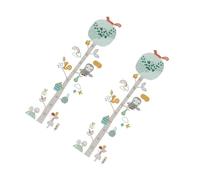 BESPORTBLE Sticker Mural Mesure de Hauteur pour Garçon Fille Décor Mural Forêt Colorée avec Animaux Autocollant sans Odeur Amovible pour Chambre Garçon Fille Lot