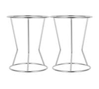 BESPORTBLE Support à Piston en Forme de Pieuvre (Lot de 2) - Présentoir en Acier Inoxydable pour Crêpière Et Gaufrier - Accessoire de Cuisine avec Support pour Entonnoir de Cuisson
