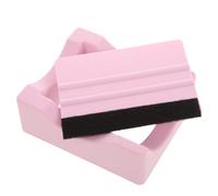 BESPORTBLE Support de Tasse Compact en Silicone avec Fente Intégrée | Kit 1 Pièce Rose, Raclette et Squeegee Incluses, Structure Monobloc Réutilisable, Angle Double