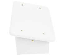 BESPORTBLE Tabouret Table en Bois Naturel Blanc, Repose-Pied Ergonomique pour Soulager la Fatigue, Support Robuste et Design Élégant pour Usage à Domicile