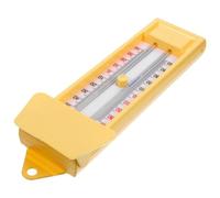 BESPORTBLE Thermomètre Extérieur Intérieur Analogique ABS Affichage Celsius et Fahrenheit Surveillance Température Max/Min pour Serrage Jardin et Usage Mural Lecture Facile et Support