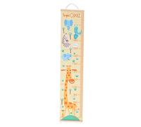 BESPORTBLE Toise Murale Décoration Croissance Garçon et Filles Bébé Motif Girafe Tableau de Croissance en Tissu Résistant Support Bois Chambre Garçon et Filles à Suspendre