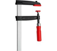 Bessey Presse à vis TGR30S12 fonte et acier poignée bois serrage 300 mm saillie 120 mm rail 30x8 mm