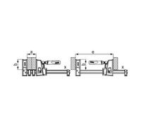 Bessey Bessey Serre-joint à corps 2 pcs Nr.KRE100-2K-OH Quantité:1