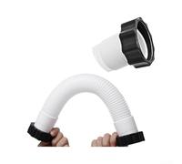 Besshepplo 11763 Connecteur de tuyau de piscine 25 cm de rechange pour pompe à filtre Intex modèles 26371CA 26371EH 28647EG Tube PE de 3,8 cm de diamètre pour filtre à sable Système d'eau salée