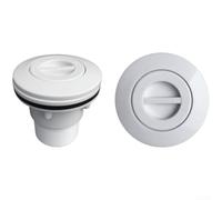 Besshepplo Bouchon d'étanchéité pour sortie d'aspiration de piscine en ABS - Couvercle de rechange pour spa, mur, sol, équipement de traitement de l'eau, facile à installer, résistant à l'usure, blanc