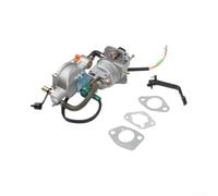 Besshepplo Carburateur double carburant construction en métal pour GPL et essence Kit de conversion compatible avec GX390 188F 190F 45KW à 55KW Moteur avec levier de starter et joints pour tondeuse à