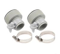 Besshepplo Kit d'adaptateur de conversion de tuyau pour accessoires de piscine Intex convertit des raccords de 3,2 cm à 3,8 cm avec connecteur de tuyau de 38 mm, pièce de rechange pour modèle 25009