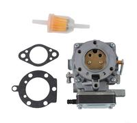 Besshepplo Kit de carburateur compatible avec 495181 499306 693480 693479 694056 Pièces de rechange en métal pour tondeuse à gazon Accessoires de moteur Installation facile Performance améliorée