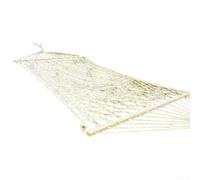 Besshepplo Lit suspendu de 3 m avec corde en coton doux et barres d'écartement en bois dur pour extérieur, jardin, terrasse, chaise longue double balançoire, supporte 181,4 kg, installation facile