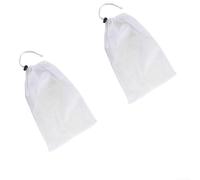 Besshepplo Lot de 2 sacs en maille pour tête d'aspiration de piscine - Filtre fin compatible avec aspirateur de piscine - Lot de 2 accessoires de rechange