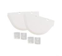 Besshepplo Pool Wing Pod Kit de peigne à chaussures AXV414604WHP pour nettoyeur Hayward, pièces de rechange ABS avec ailes gauche et droite et 4 chaussures de pod couleur blanche pour une piscine