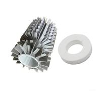 Besshepplo Pour semi-brosse 61020601 avec anneau de rechange 6101611 R4 compatible avec Dolphin Pool Cleaner Active 4 Active 5 Acuarius R5 R6 Blue 65 C (2 pièces)