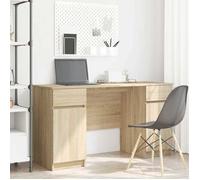 ""Best 2026"" - BUREAU Beige KENNETH - 1 PCS - Table d'écriture Chêne sonoma 140 x 49 x 76 cm Bois d'ingénierie4864