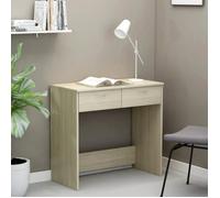 ""Best 2026"" - BUREAU Brun KENNETH - 1 PCS - Table d'écriture Chêne Sonoma 80x40x75 cm Aggloméré1917