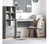 ""Best 2026"" - BUREAU Gris KENNETH - 1 PCS - Table d'écriture Gris Sonoma 80 x 40 x 76 cm2419