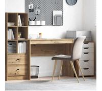 ""Best 2026"" - BUREAU Marron KENNETH - 1 PCS - Table d'écriture Chêne artisanal 100 x 40 x 76 cm5473