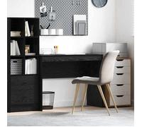 ""Best 2026"" - BUREAU Noir KENNETH - 1 PCS - Table d'écriture Chêne noir 100 x 40 x 76 cm8848