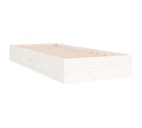 ""Best 2026""Lit 1 places Blanc - 90x190 cm - LEMON® - Cadre de lit - sans matelas - blanc bois massif 90x190 cm 8046177