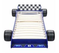 ""Best 2026""Lit 1 places Bleu - 90x200 cm - LEMON® - Lit voiture de course pour enfants 90x200 cm Bleu 6370734