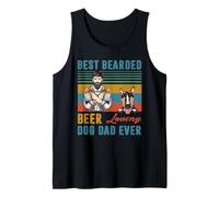 Best Bearded Beer Loving Dog Dad Ever Bull Terrier Dog Lover Débardeur