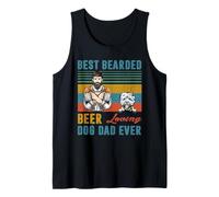 Best Bearded Beer Loving Dog Dad West Highland White Terrier Débardeur