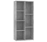BEST""Bibliothèque, Étagère Gris béton 50 x 25 x 106 cm Bois d’ingénierie - Meuble de rangement pour Salon, Chambre, Bureau