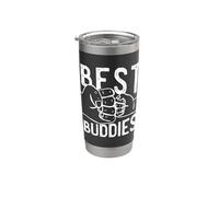 Best Buddies Hands Fathers and Sons Oncle Neveu Meme Gobelet isotherme en acier inoxydable double paroi