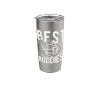 Best Buddies Hands Fathers and Sons Oncle Neveu Meme Gobelet isotherme en acier inoxydable double paroi