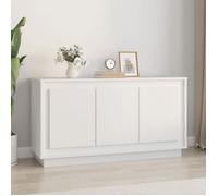 BEST Buffet de rangement enfilade - Buffet blanc 102x35x55 cm bois d'ingénierie fr4009