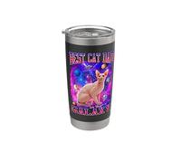 Best Cat Dad In The Galaxy Shynx Kitten Cats Lovers For Dad Gobelet isotherme en acier inoxydable double paroi