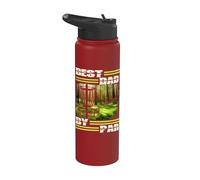 Best Dad By Par Disc Golf Dad for men Father's Day Golf Stainless Steel Insulated Water Bottle