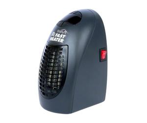 Best Direct Starlyf Fast Heater MINI CHAUFFAGE d'appoint puissant compact technologie thermo-céramique avec thermostat 400W Comme vu a la TV, Noir, Petit