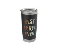 Best Fern Ever Vintage Retro Graphic Women Gobelet isotherme en acier inoxydable double paroi