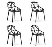 Best For Home Chaise - Noir x 4