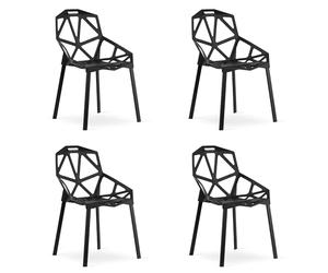 Best For Home Chaise - Noir x 4