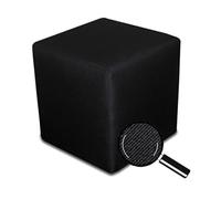 Best For Home Noir Cube Pouf | Coussin de Sol 40x40x40 | Pouf Confortable pour Salon | Repose-Pieds pour Canapé et Lit | Pouf Tabouret de Style Ottoman | Repose-Pieds Cube Doux