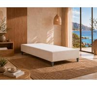 Best for Home Sommier Tapissier 80x200 | Cadre de lit avec sommier tapissier | Sommier 80x200 Adulte avec Bonne Circulation de l’air | sans Matelas | Idéal Maison ou hôtel (Beige)