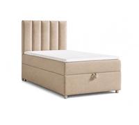 Best For Home Trinity Single K-10 lit Adulte avec Matelas et Ressorts - 90 x 200 cm - Beige