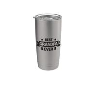 Best Grandpa Ever Meilleur grand-père du monde Grandpère Gobelet isotherme en acier inoxydable double paroi