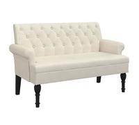 BEST-HOME Banc banquette bout de lit - avec dossier 120x62x75 5 cm lin 1parcel8968