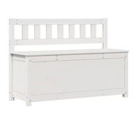 BEST-HOME Banc banquette bout de lit - Blanc 110x41x76,5 cm Bois de pin massif,1parcel5771