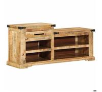 BEST-HOME Banc banquette bout de lit - Marron 110x35x50 cm Bois de mangue massif,1parcel2862