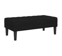BEST-HOME Banc banquette bout de lit - Noir 113x57x39 cm tissu,1parcel2240