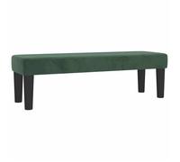 BEST-HOME Banc banquette bout de lit - Vert foncé 100x30x30 cm Velours,1parcel8280