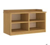 BEST-HOME Banc de couloir,banc d'entrée, banc à chaussures, SANDNES 87x40x50 cm bois de pin massif,1parcel6950