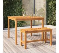 BEST-HOME Banc de jardin - banc d'extérieur pour Cour Terrasse, 80 cm bois massif d'acacia nvq4317